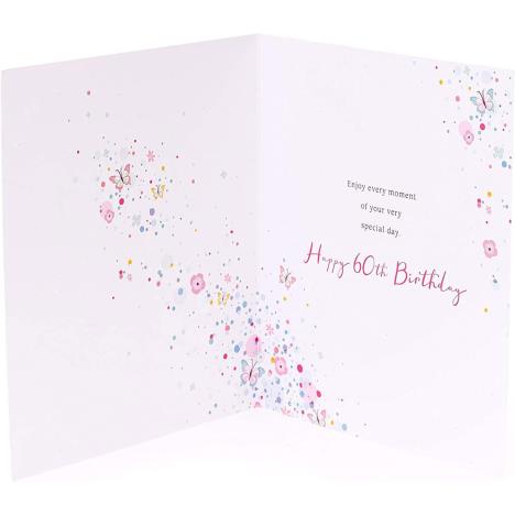Hot Pink & Silver Sixty 60th Birthday Card Extra Image 1